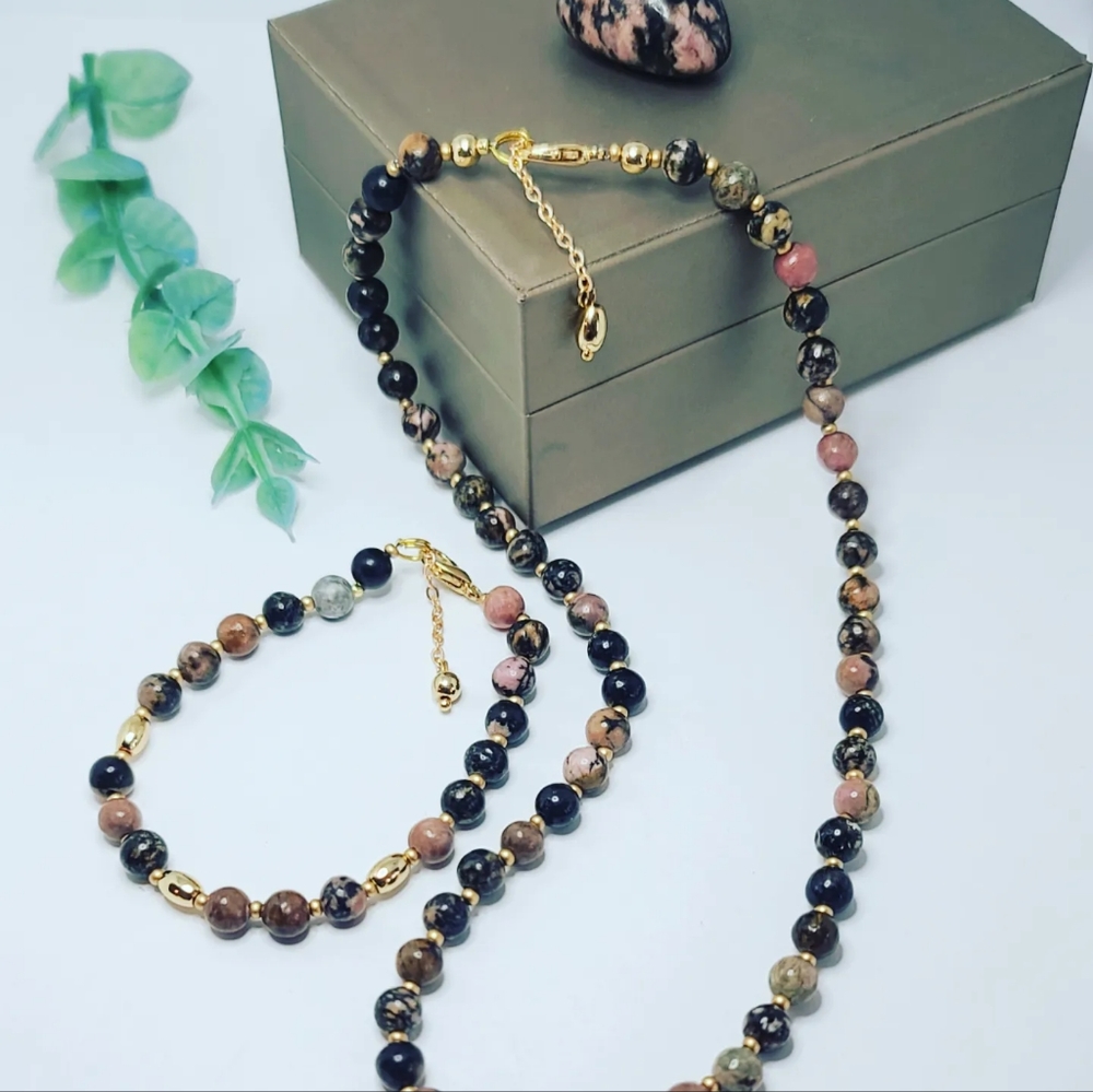 Rhodonite necklace